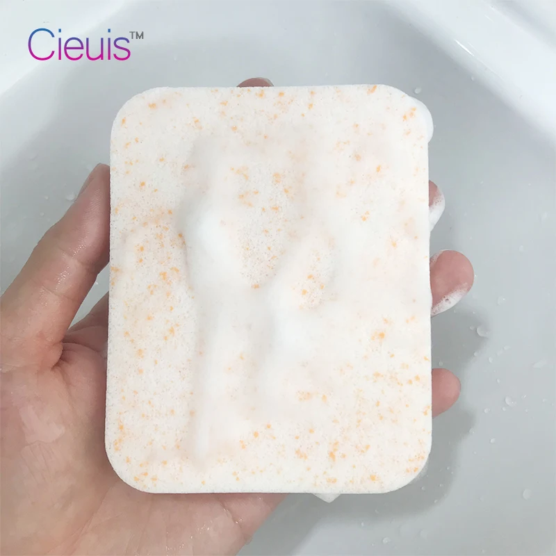 Уплотненная губка для очищения лица спонж ухода за кожей блендер мытья мягкая