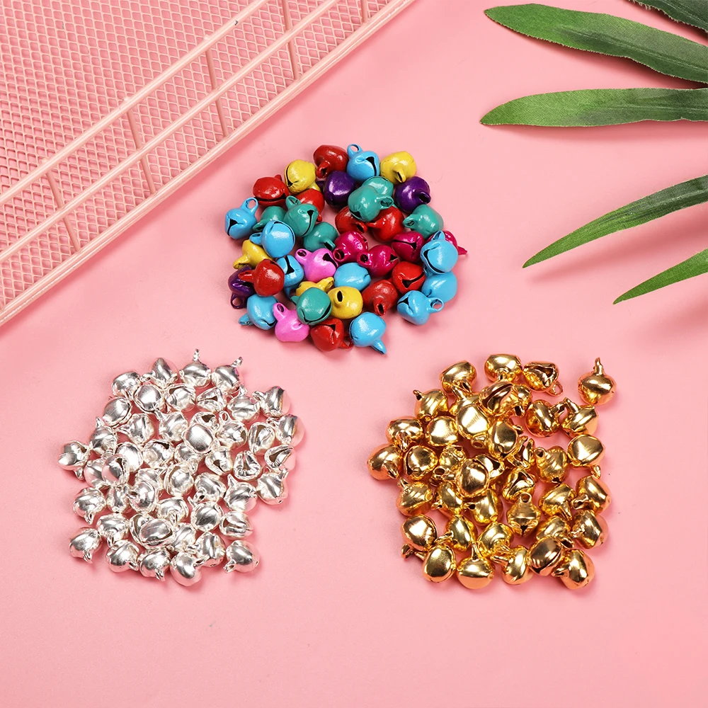 50 звёздочек декоративные колокольчики для рождественской елки разноцветные