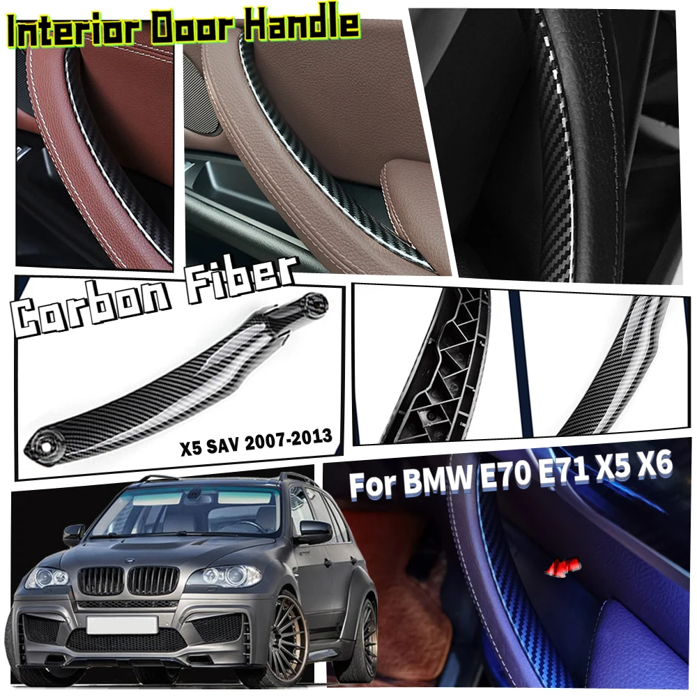 Автомобильная ручка для дверной панели BMW E70 E71 E72 X5 X6 2007 2014|Комнатные дверные