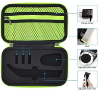 eva hard case for philips oneblade mg3750 7100 shaver accessories travel bag storage pack box cover zipper pouch with lining