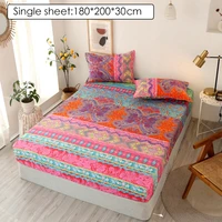 home new fitting single bed sheet cover cotton simmons non slip dustproof mattress protective cover fitted sheet full