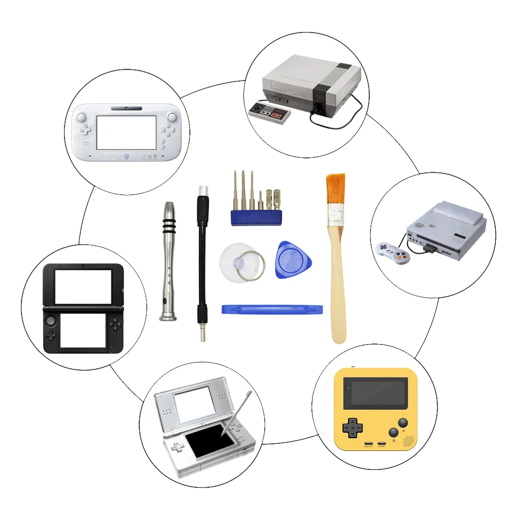 Набор триграмм Bevigac 13 в 1 для ремонта Nintendo Nintend Switch NS NX NES SNES N64 N 64 Sega игровые консоли