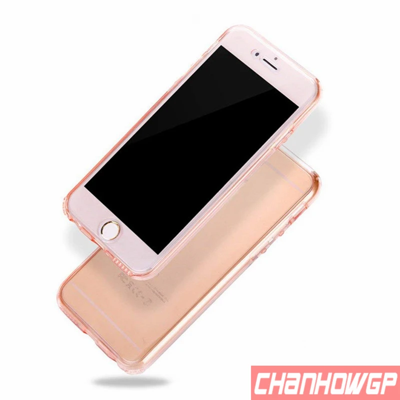 2X передний и задний силиконовый чехол для iPhone X XS Max XR полный защитный чехол для iPhone 6 6s 7 8 Plus 11 Pro Max 5 5S SE Funda - Цвет: ROSE GOLD