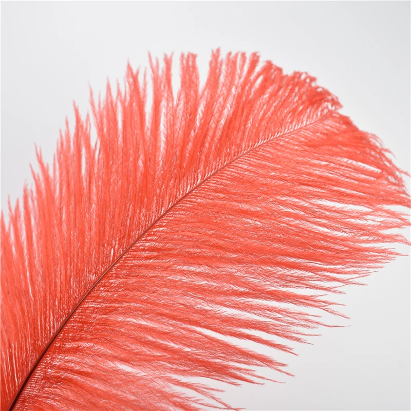 50Pcs Red Ostrich Feathers for Crafts Centerpieces Wedding Tables Carnival Large Feather Party Decor Handicraft Accessories | Дом и сад