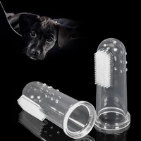 1pc super soft finger brush pet toothbrush plush dog plus bad breath dental care tartar dog cat cleaning supplies drop shipping