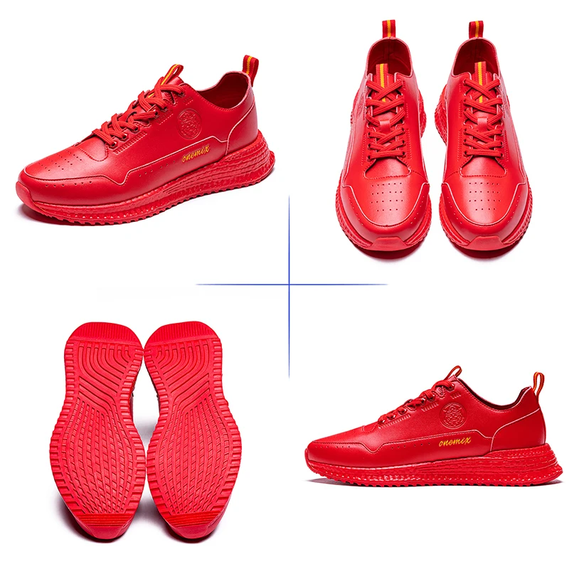 ONEMIX 2022 men walking shoes fitness jogging  air boots white sneaker men's wakling shoes business casual sneakers