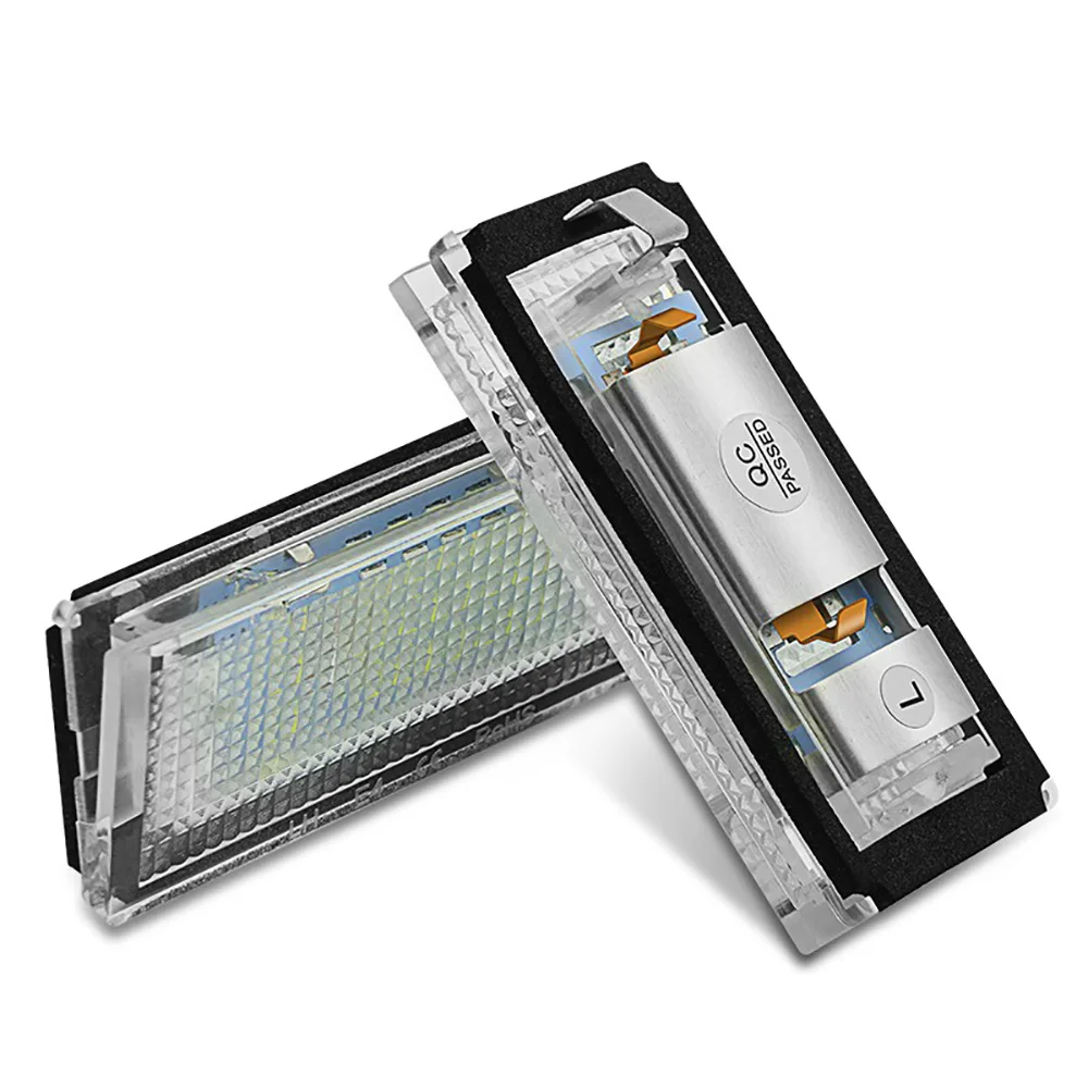 

2 предмета в комплекте, для BMW E46 4D Подсветка регистрационного номера авто номерной знак лампа Светодиодный автомобильного освещения сигнал...