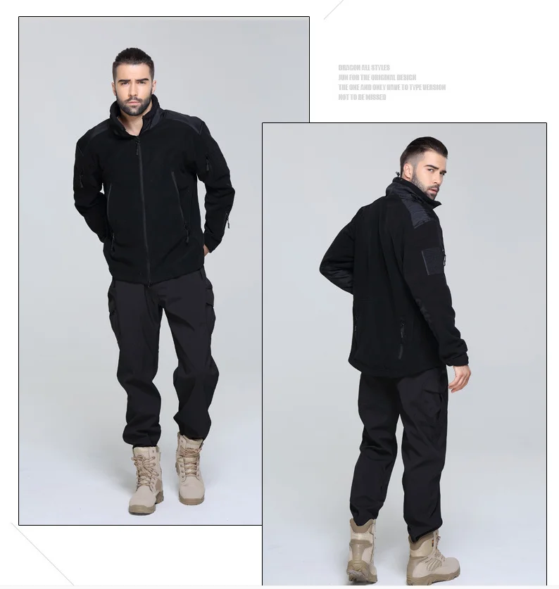 Боевая флисовая куртка Мужская Скалолазание для улицы мужчин кемпинга охоты