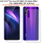 ДЛЯ vivo V17 NEO  iQOO Neo  S1 (Helio P65)  Z5 1 набор = мягкая задняя пленка из углеродного волокна + Переднее закаленное стекло для защиты экрана