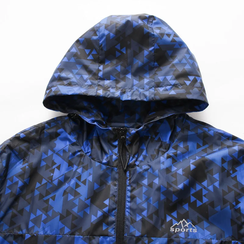 Куртка-бомбер мужская с капюшоном Повседневная ветровка на молнии тонкая