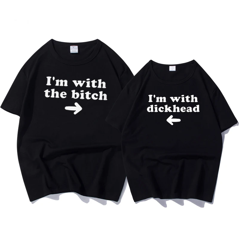 

Top Summer Lovers T Shirt Letter Printed Couple Clothes T-Shirt Women s Tees Shirts Femme Plus Size New Fashion Women Men