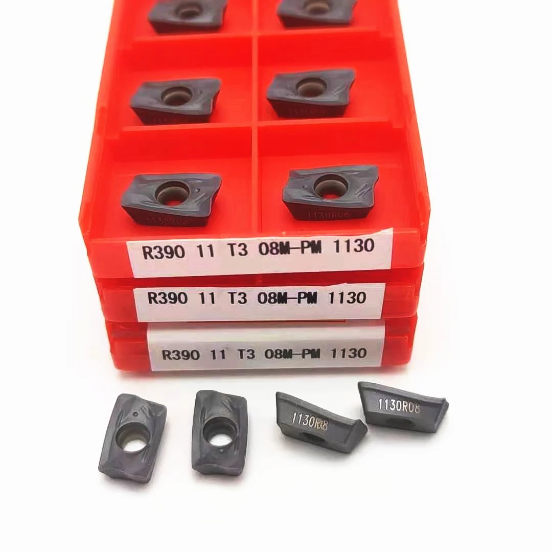 

R390 11T308 PM 1030 токарные инструменты, карбид, индексируемый поворотный вставки R390 токарный станок режущие инструменты Алюминий и медь инструме...