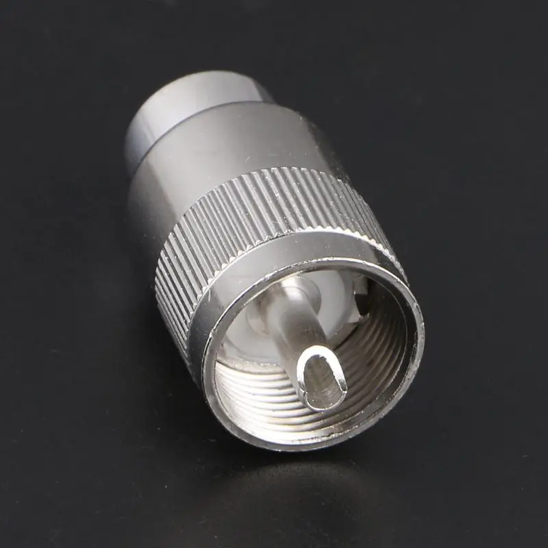 Dropshipping UHF Male PL259 Plug Solder RG8 RG213 LMR400 7D-FB Cable Connector Silver