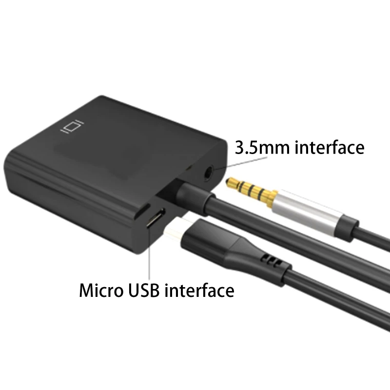 

2022 New HDMI-compatible to VGA Adapter Gold-Plated HDMI-to-VGA for Computer Desktop Laptop PC Monitor Projector HDTV 1080P