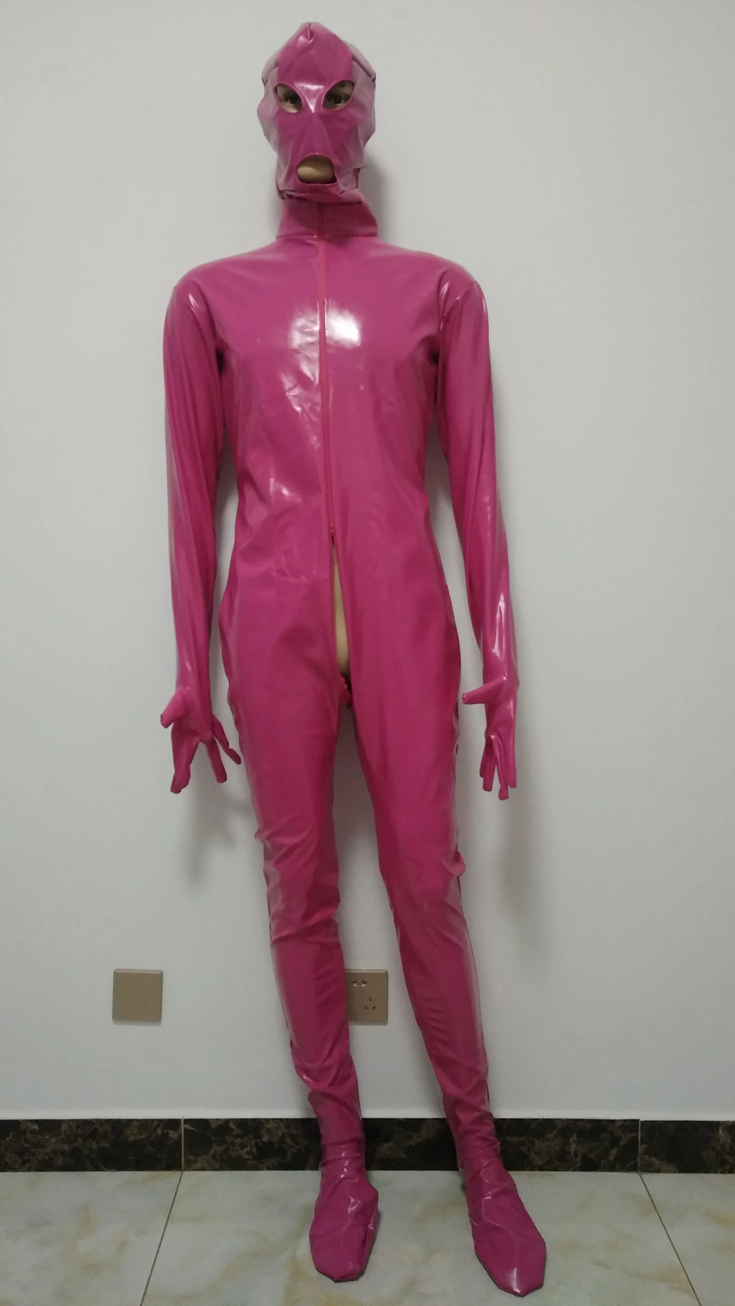 Брендовые костюмы для косплея на Хэллоуин из ПВХ кожи полный боди мужские