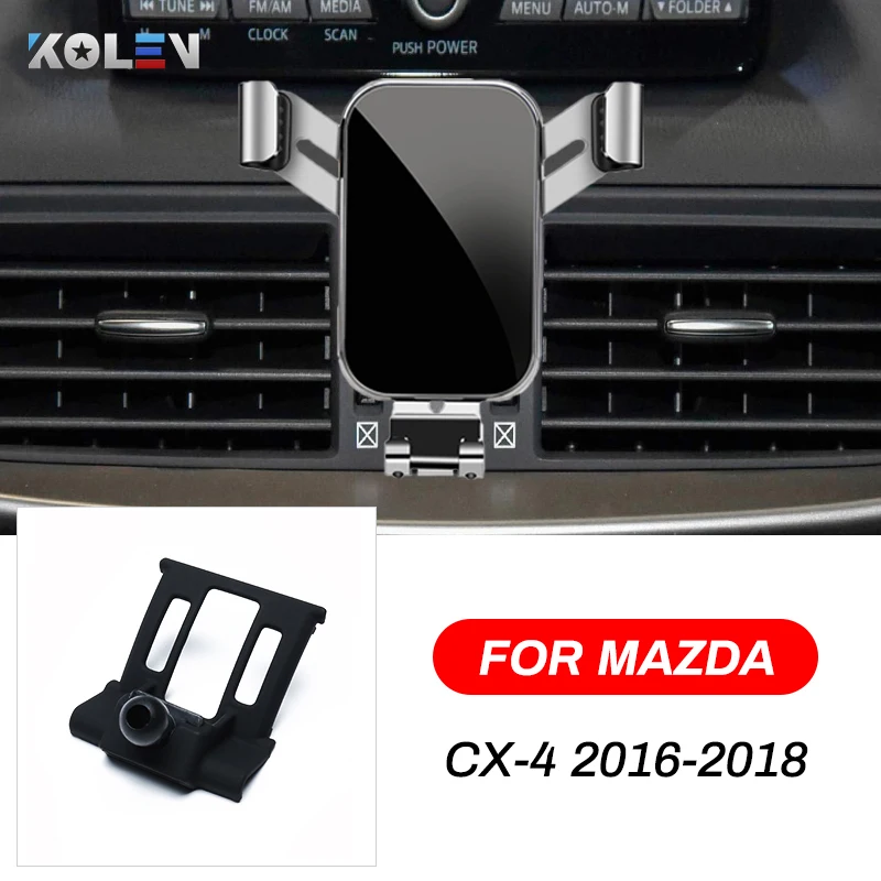 

Автомобильный мобильный телефон держатель для Mazda CX-4 CX4 2016 2017 2018 гравитационный GPS Стенд смартфон Специальное крепление кронштейн для навиг...