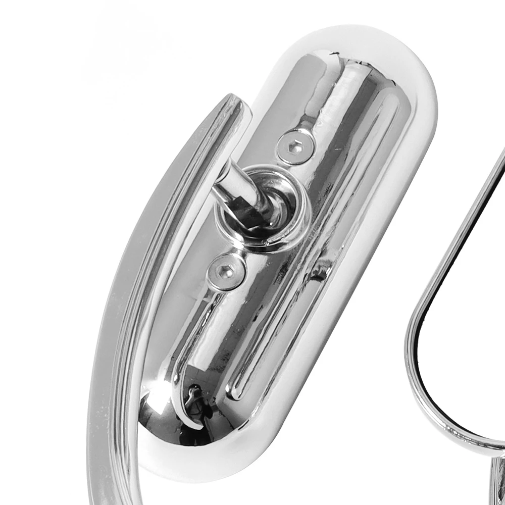 Мотоциклетное левое + правое мини овальное зеркало 8 мм и 10 черные зеркала для Harley