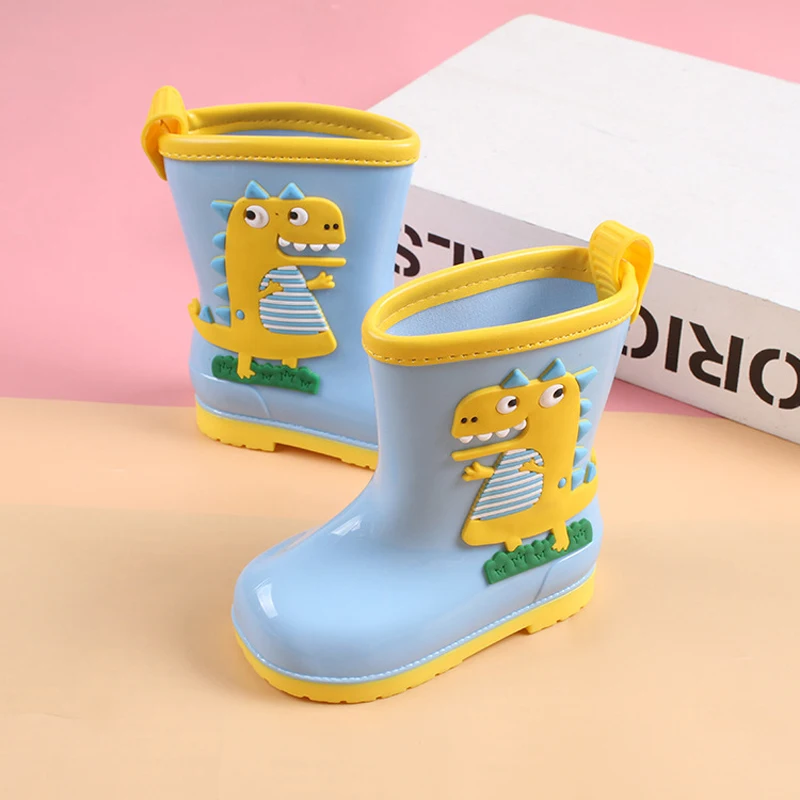 

New Fashion Kids Rain Boots Cute Cartoon Rubber Boots For Children Boys Girl Water Boots Waterproof Overshoes Fashion Botas