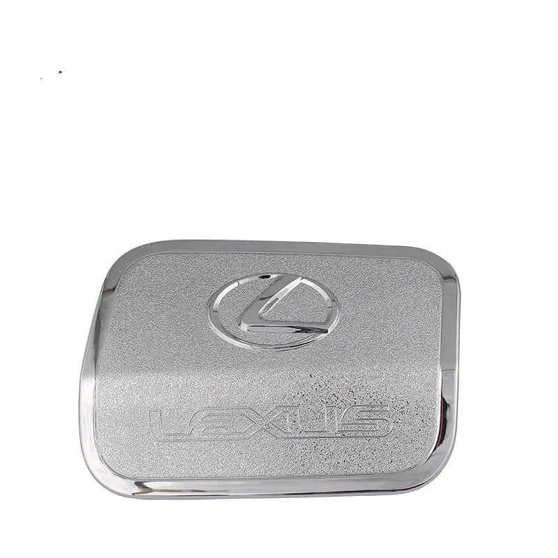 Silver logo Внешняя отделка автомобиля крышка топливного бака наклейка защита подходит для Lexus ES200 ES260 ES300h- аксессуары для стайлинга автомобилей - Название цвета: Silver logo