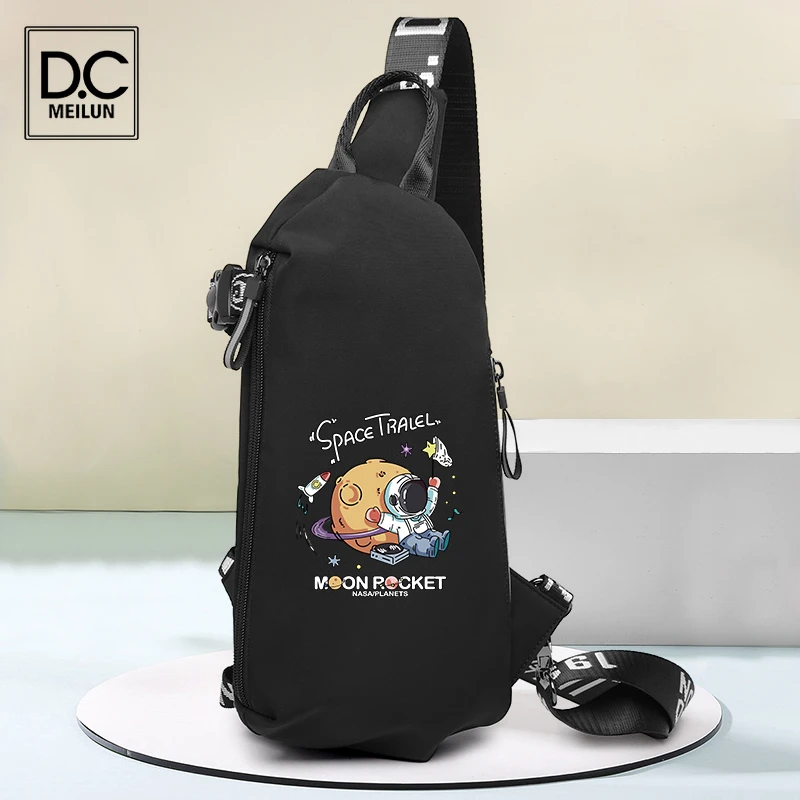 

Сумка на плечо DC.meilun Мужская, модная трехмерная Водонепроницаемая нагрудная сумочка-мессенджер с USB-зарядкой для верховой езды
