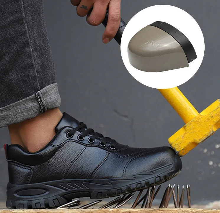 Мужские Водонепроницаемые рабочие ботинки со стальным носком Нескользящие
