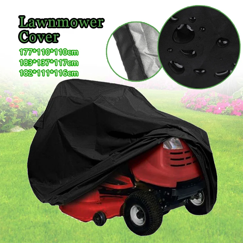

3 Type Waterproof Lawn Mower Cover Tractor Grill Cover UV Protection All-Purpose Covers Garden Yard Mower Overlay