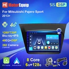 Автомагнитола для Mitsubishi Pajero Sport 2010 L200 2006 + Triton 2008, Android, мультимедийная стереосистема, навигация GPS, воспроизведение аудио для автомобиля