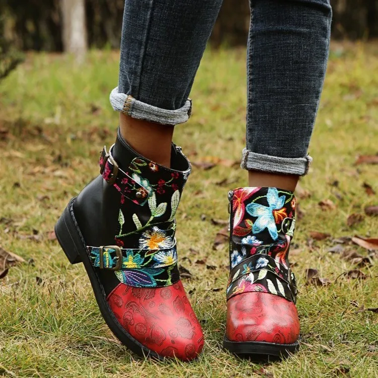 

Ботильоны женские на низком каблуке, элегантная обувь из оленьей кожи, с прострочкой, розового цвета