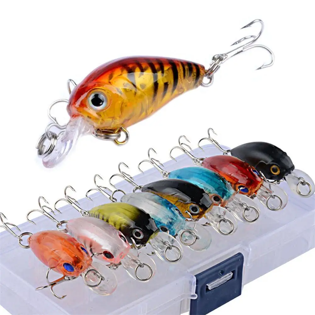 

9Pcs/Set Fishing Bait Crank Bait Bionic Fishing Lure Set For Sea Fishing Hard Bait Set