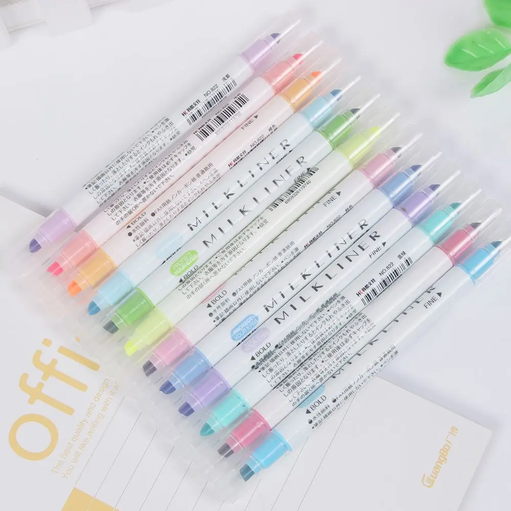 10 шт./компл. ручки с мягким вкладышем флуоресцентная ручка художественный маркер