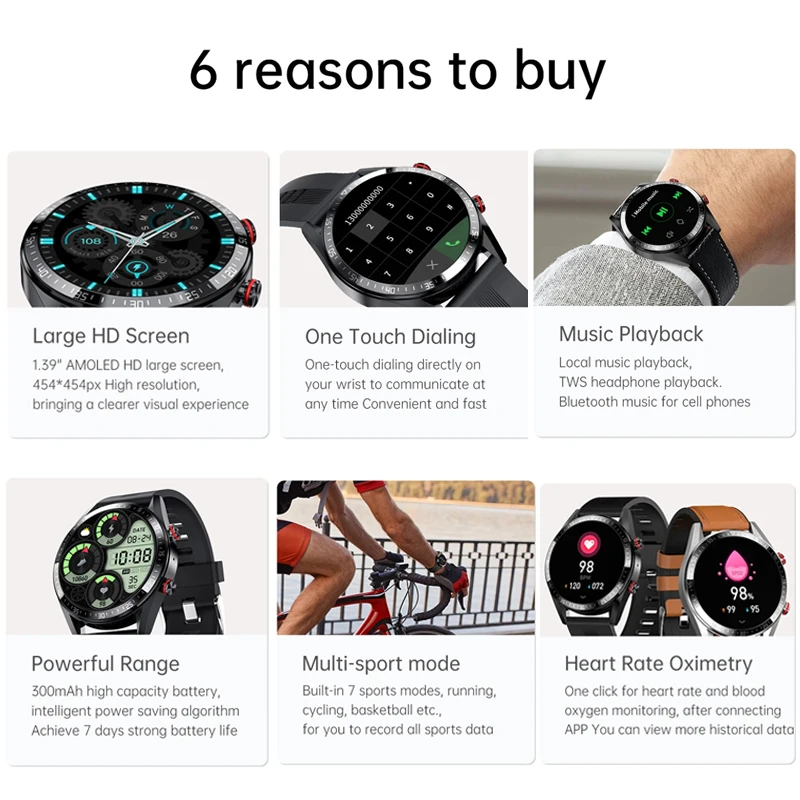 xiaomi new 454454 screen smart watch always display the time bluetooth call local music smartwatch for huawei oppo apple phone free global shipping