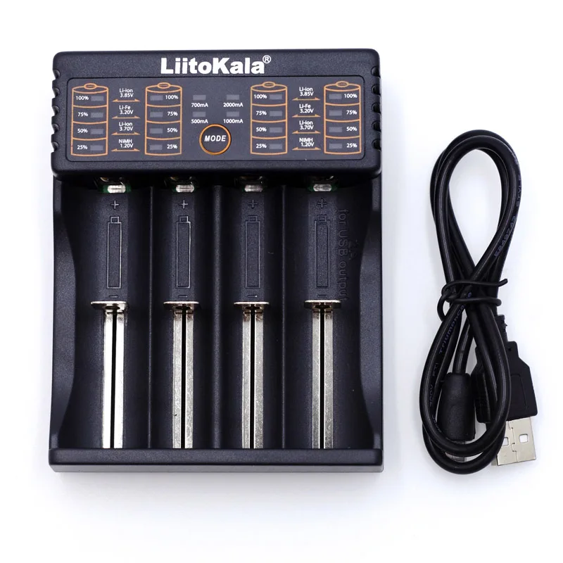 Зарядное устройство Liitokala Lii-402 18650 1 2 в 3 7 85 В AA 26650 10440 14500 16340 умное зарядное для