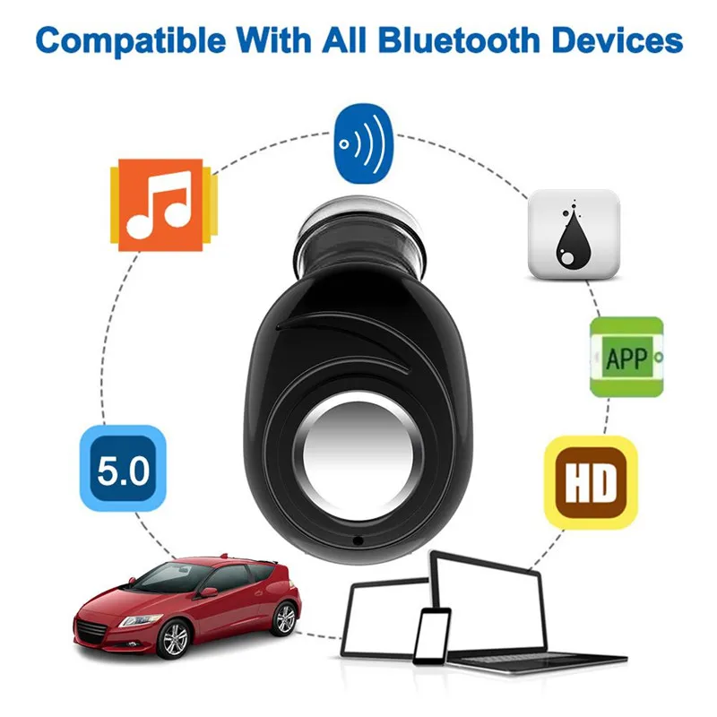 X8 Mini Wireless Fit for Bluetooth 5.0 Earphone HD Call Noise Reduction HIFI Sound Stereo Bass Headset Waterproof Sport | Электроника