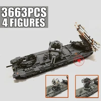 new 3663pcs 4 dolls military missile toys series kv 2 gun tank model swat aircraft building blocks bricks toy children kid gift