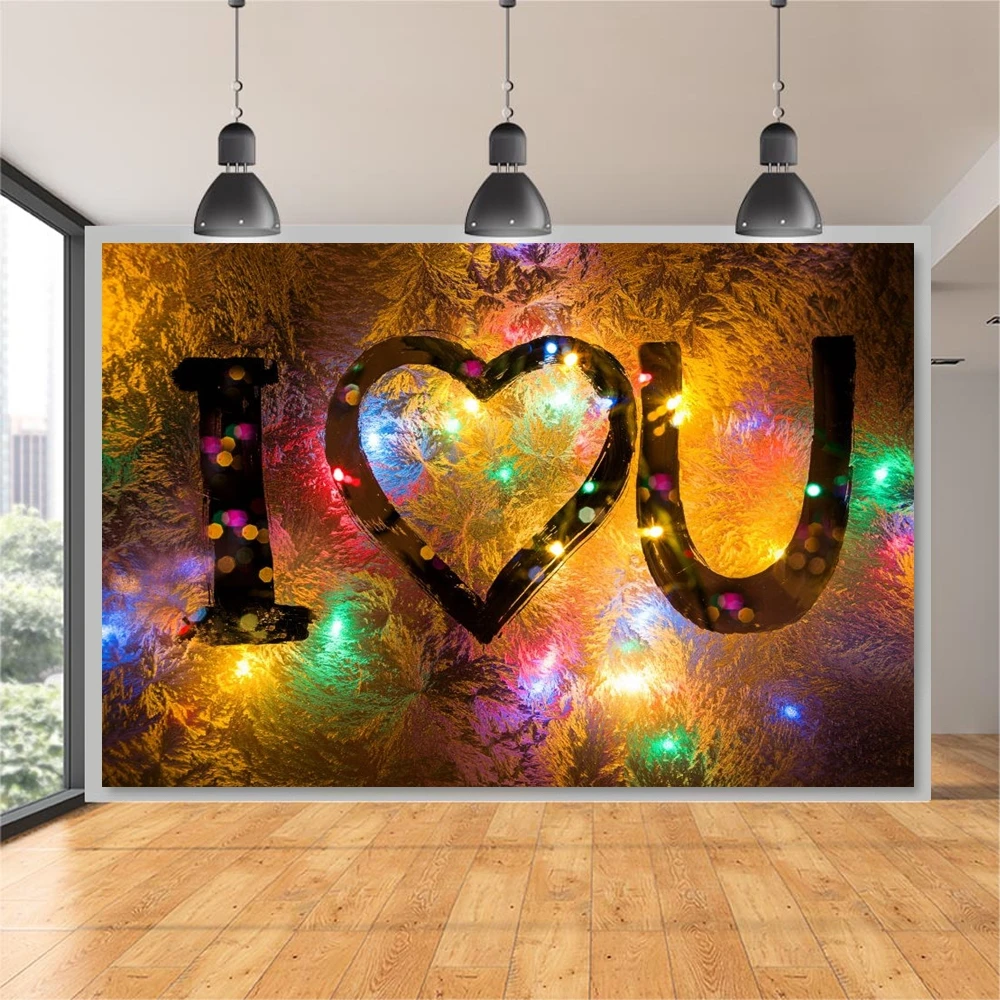 

Valentine's Day Backdrop Wedding Photocall Love Vinyl Photography Background For Photo Studio Custom Photophone Photozone Props