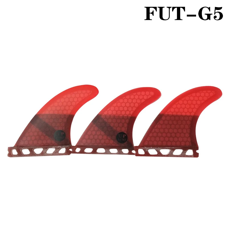 Surf Future Fin paddle board G5 Upsurf логотип соты Стекловолоконные плавники доски для серфинга плавник Размер M 3 штуки в комплекте - Цвет: Red G5