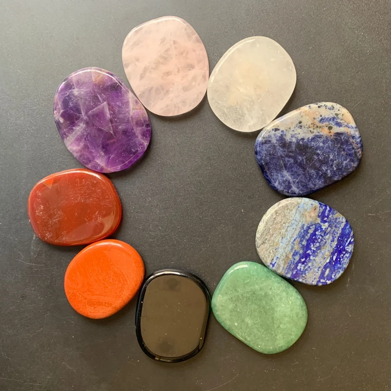 Натуральные кристаллы чакры пальмовые камни аметист розовый кварц хрустальные