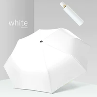 fashion uv protection umbrellas rain essentials manual compact white travel parasol umbrellas for girl