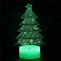 night light for kids christmas tree 3d night light illusion lamp with remote control 16 color changing xmas gift for child baby
