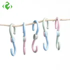 3 шт., S-образные пластиковые крючки для одежды, сумок