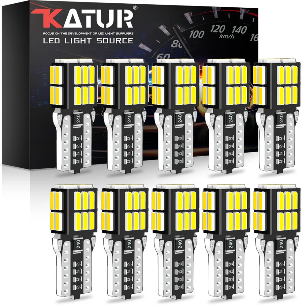 10x W5W парковочные фары автомобиля T10 Светодиодный лампочки Canbus для VW Golf 4 5 6 7 Passat B5 B6