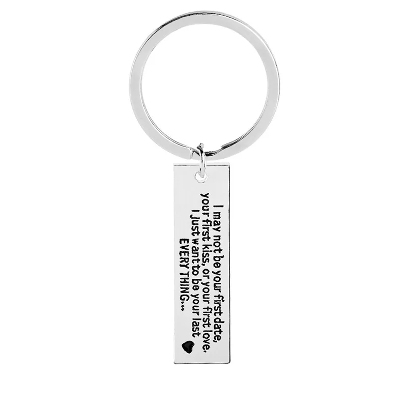 

May Not Be Your First Date Diy Inspired Letters Keyrings Key Chains for Valentine Gifts