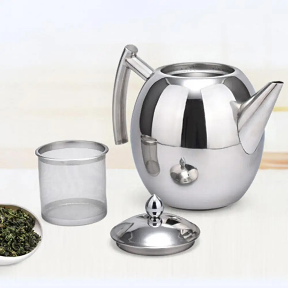 1L/1.5L чайник из нержавеющей стали для чая Кофеварка кухонные принадлежности