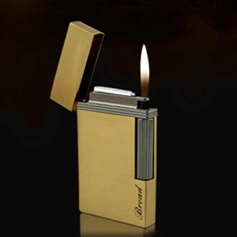 

Bussiness Gas Lighter Grinding Jet Gasoline Flint Lighter Butane Metal Gas Bright Sound Cigarette Cigar Lighter Inflated