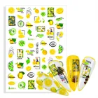 2022 Новых Летних Фруктов самоклеящиеся наклейки Фрукты оранжевый лимон, клубника дизайн наклейки для ногтей Обертывания слайдер украшения инструменты для маникюра