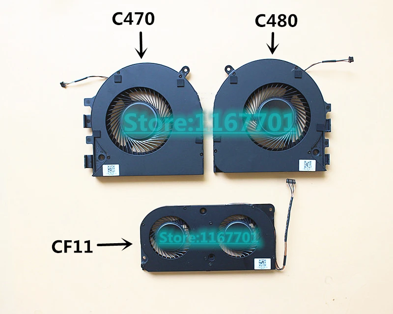 

New Laptop CPU GPU Cooling Fan For Razer Blade Pro 17 RZ09 RZ09-0287 EG75070S1-C470-S9A EG75070S1-C480-S9A EG50050S1-CF11-S9A
