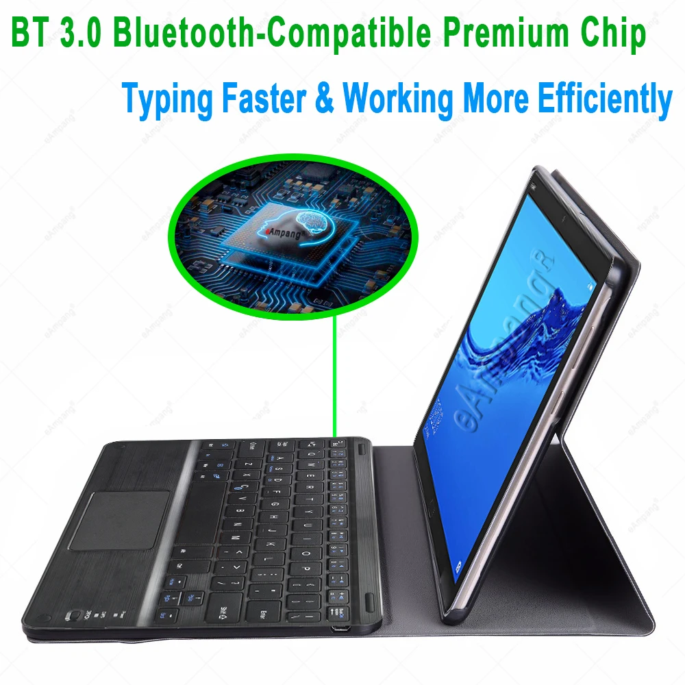 touchpad keyboard case for huawei mediapad m5 t5 10 1 m6 10 8 lite matepad pro 10 8 10 4 t 10s t10s case trackpad keyboard cover free global shipping