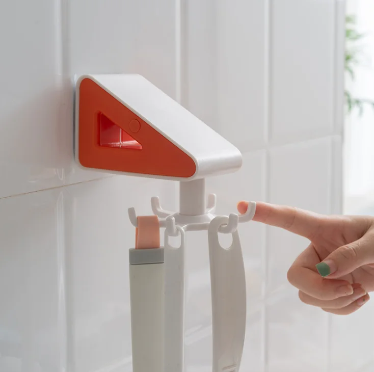 Бытовая многофункциональная кухонная полка настенного типа поворотный крюк