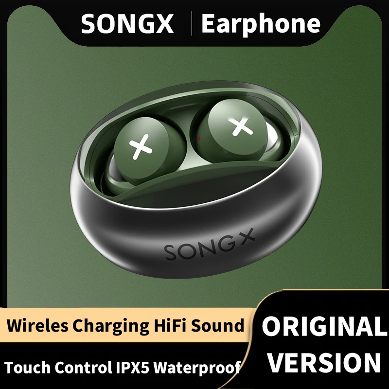 

Оригинальные SONGX SX06 Bluetooth наушники Qi беспроводные наушники для зарядки супер бас музыкальные наушники креативная Подарочная коробка IPX5 с ми...