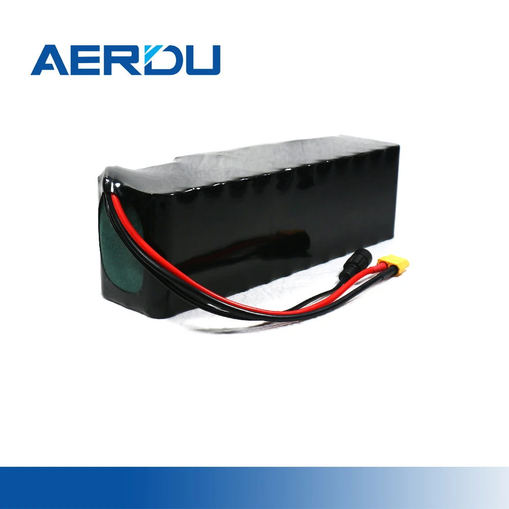 

AERDU 44V 12S3P 50.4V 10.5Ah 18650 Li-ion Battery Pack for Motor Electric Scooter Bicycle Wheelbarrow with BMS 1000W XT60 DC5521